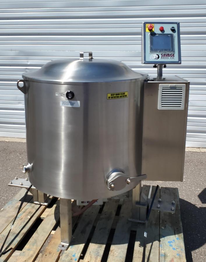 Used SAVAGE BROS 450 Lb Chocolate Melter Conditioner Tempering Machine Mixing Kettle