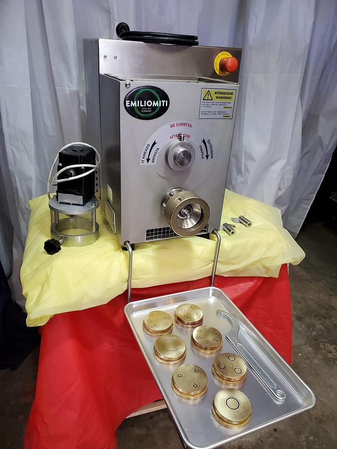Used La MONFERRINA P3 Pasta Maker Extruder Machine + 7 DIES