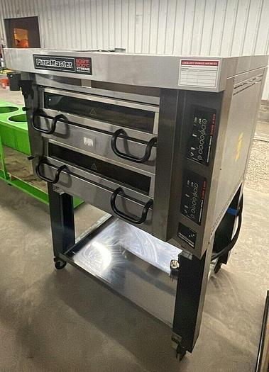 Used PizzaMaster PM822ED Double Deck STONE HEARTH Electric Pizza Oven