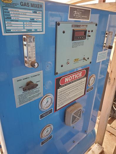 Used Thermco 6105 Oxygen Argon Gas Mixer
