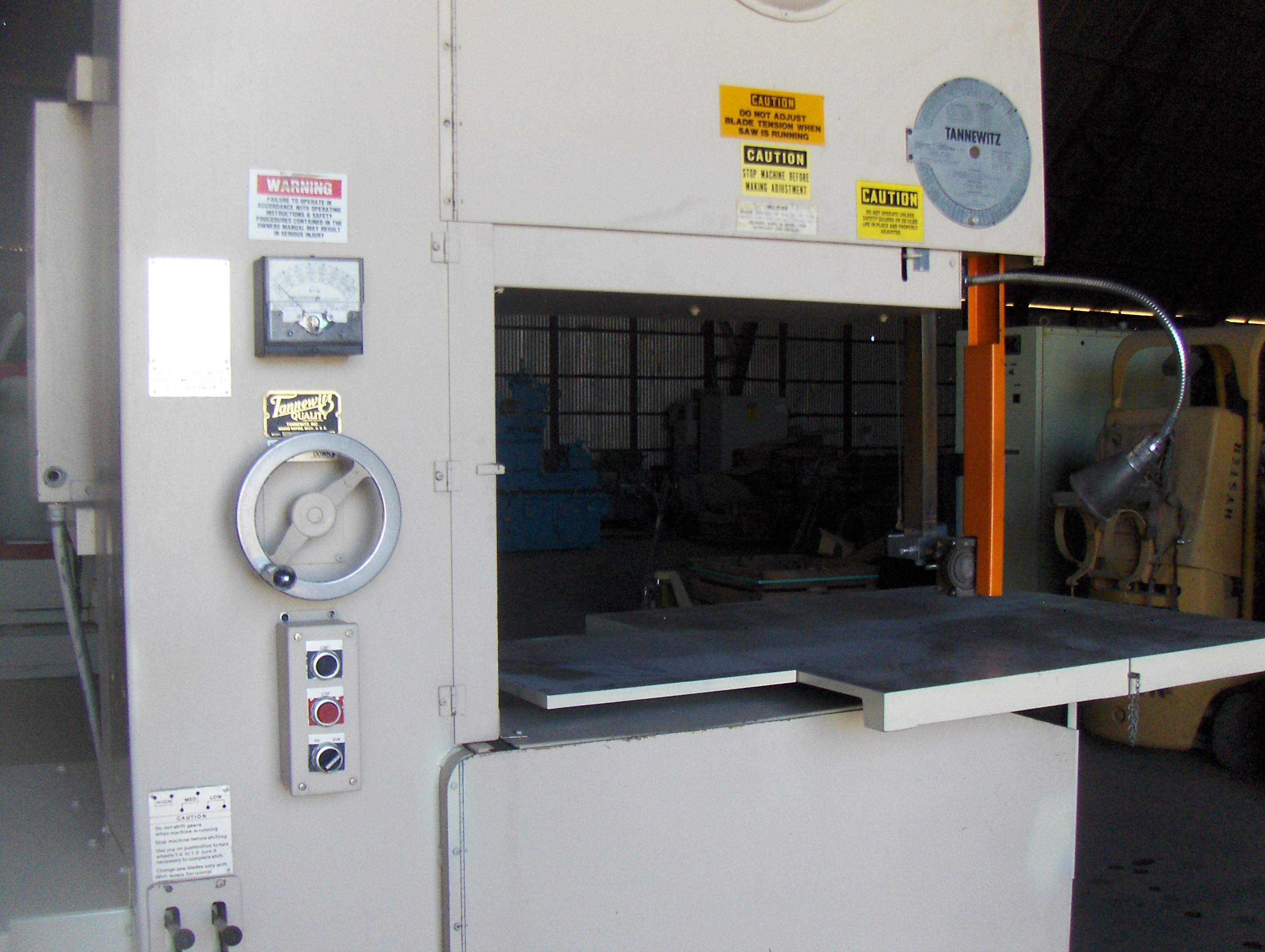 Used 36 Inch Tannewitz Mdl. GVTNE  Vert. Band Saw