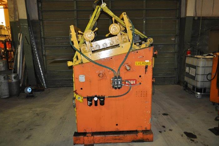 Used 30" x .190 ROWE STOCK STRAIGHTENER,7 ROLLS