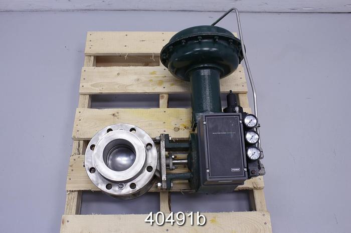 Used Fisher 4" V150 Vee Ball Valve #40491