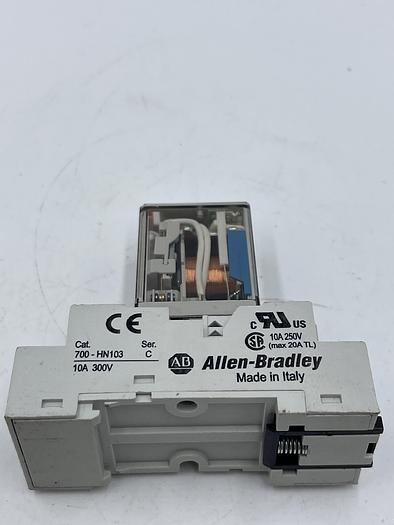 Used Allen-Bradley 700-HC24Z24-4 Ser D, 700-HN103 Ser C 