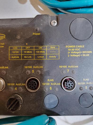 Parts Only Turk SE-84ST-E924/C1190 9 PORT INDUSTRIAL ETHERNET SWITCH(107)