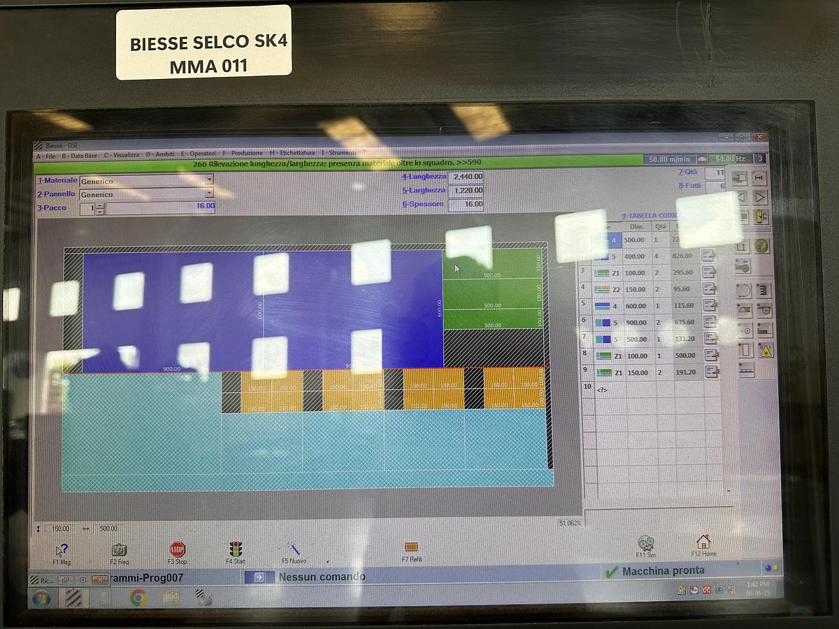Used 2017 Biesse Selco SK 4 470 Twin Pusher 1.2