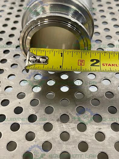 Used Sani-Tech  STHT-WR-1500 19" Silicone Hose w/ 1 1/2" Sanitary Fitting