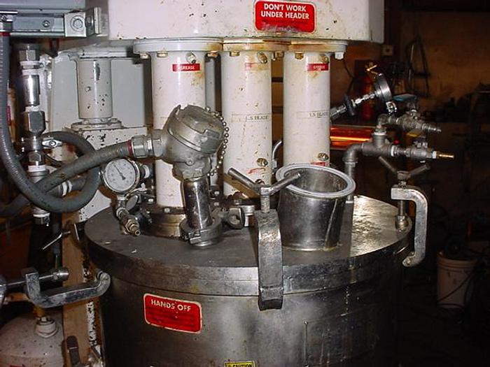 Used 30 GALLON MYERS TRIPLE SHAFT MIXER – 550A-5-5-1559 (#9674)