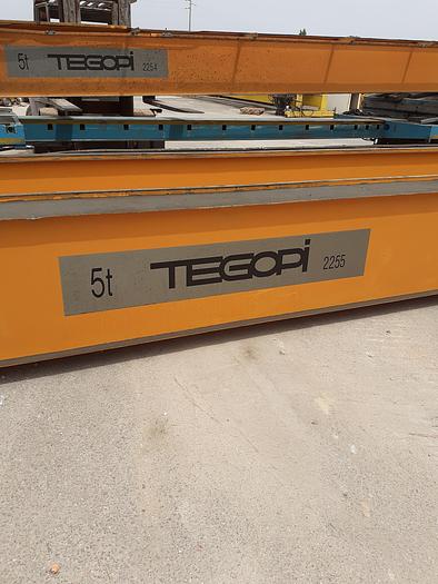 Usado Ponte Rolante Tegopi de 5+5 Ton