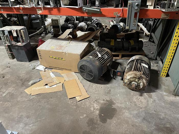 Used ELECTRICAL CONTENTS ON PALLET RACKING MCC BUCKETS