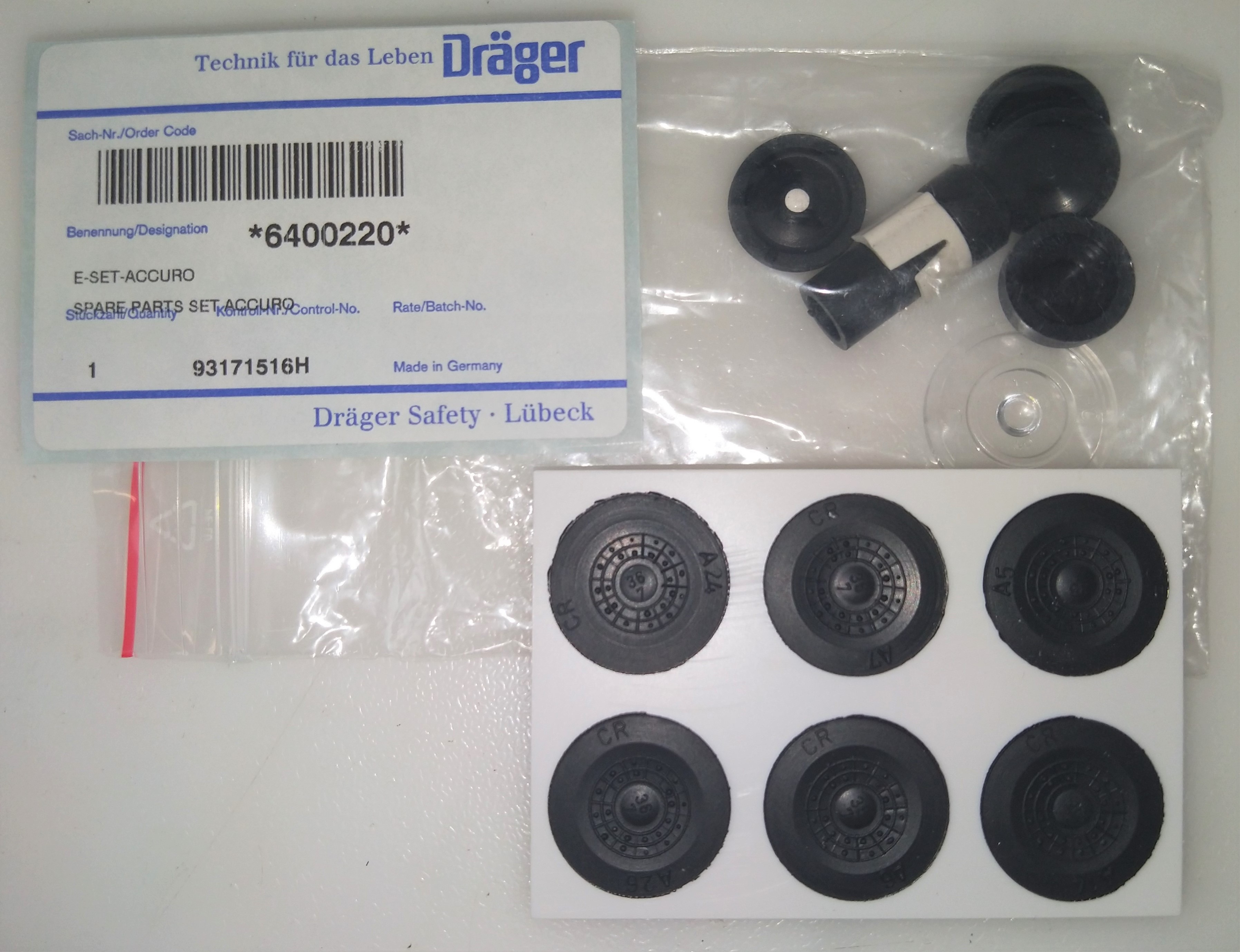 Used Drager Accuro Multi-Gas Detector Pump with Assorted Tubes