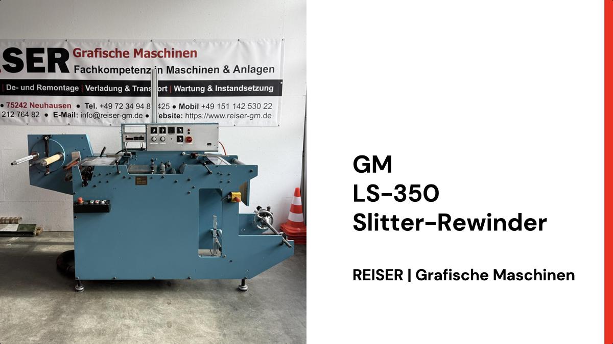 Gebraucht Grafisk Maskinfabrik LS-350 Slitter-Rewinder