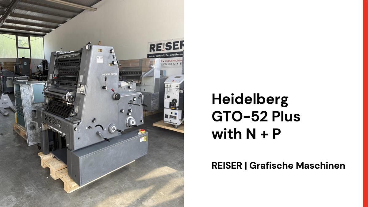Gebraucht 1983 Heidelberg GTO-52 Plus mit N+P