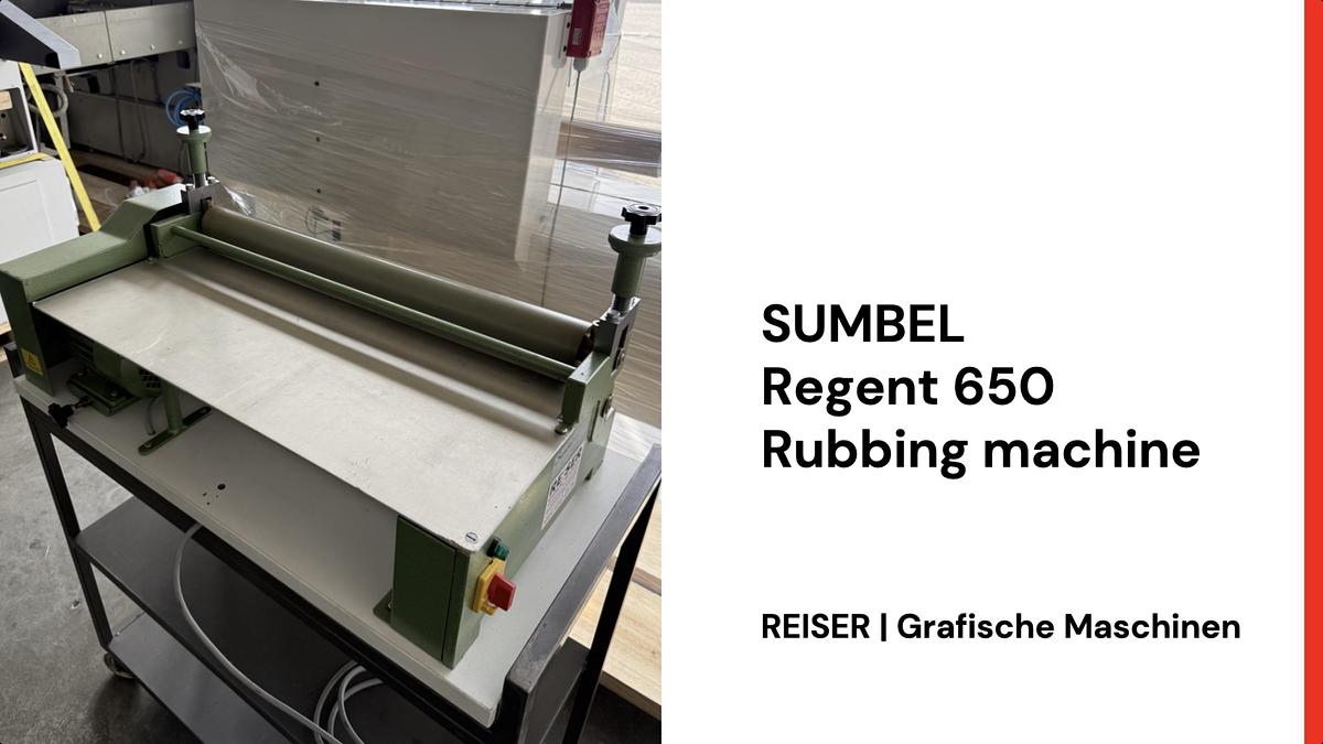 Gebraucht SUMBEL REGENT 650 - Anreibemaschine