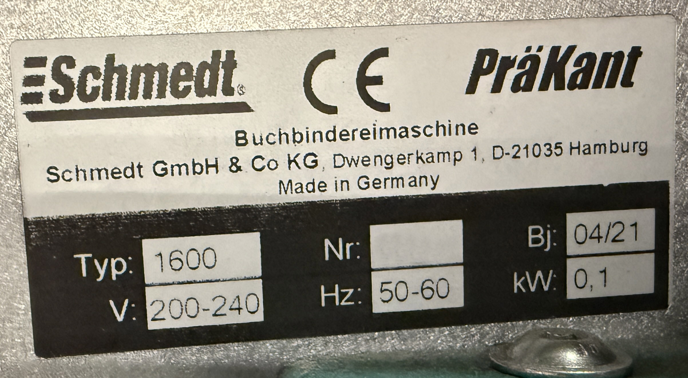 Gebraucht 2021 SCHMEDT PräLeg XL-PräForm XS-PräKant-PräDeck-PräziCoat