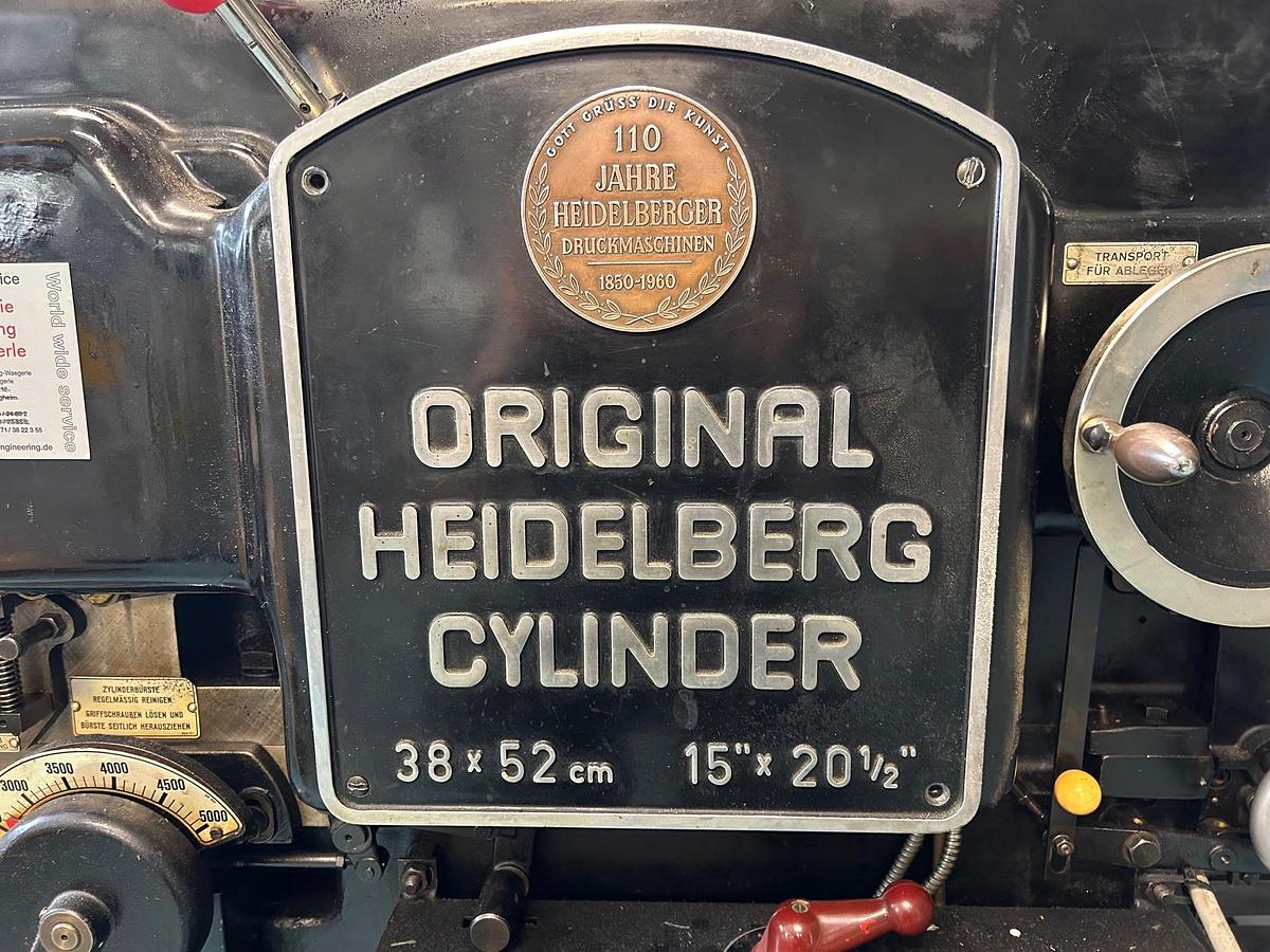 Gebraucht Heidelberg  KS - Zylinder 38 x 52 cm