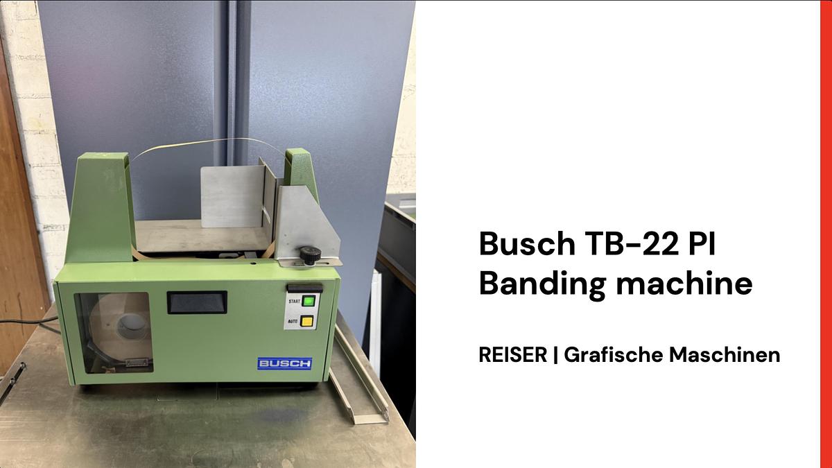 Gebraucht 1992 Busch TB-22 PI Banderoliermaschine