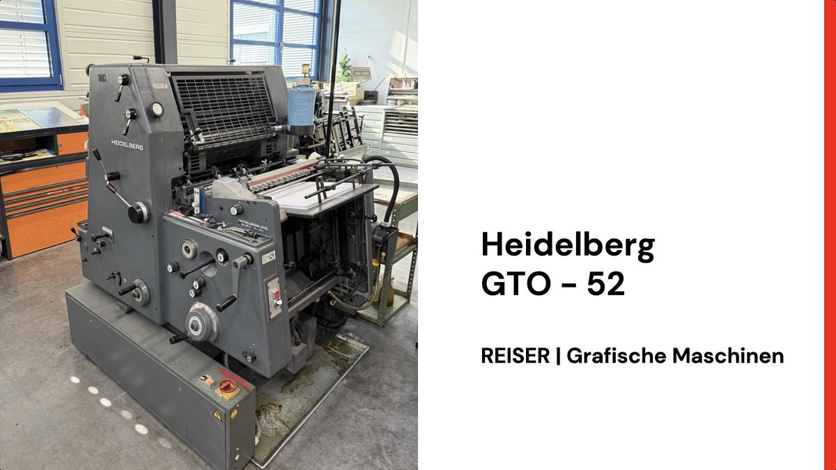 Gebraucht 1989 Heidelberg GTO-52