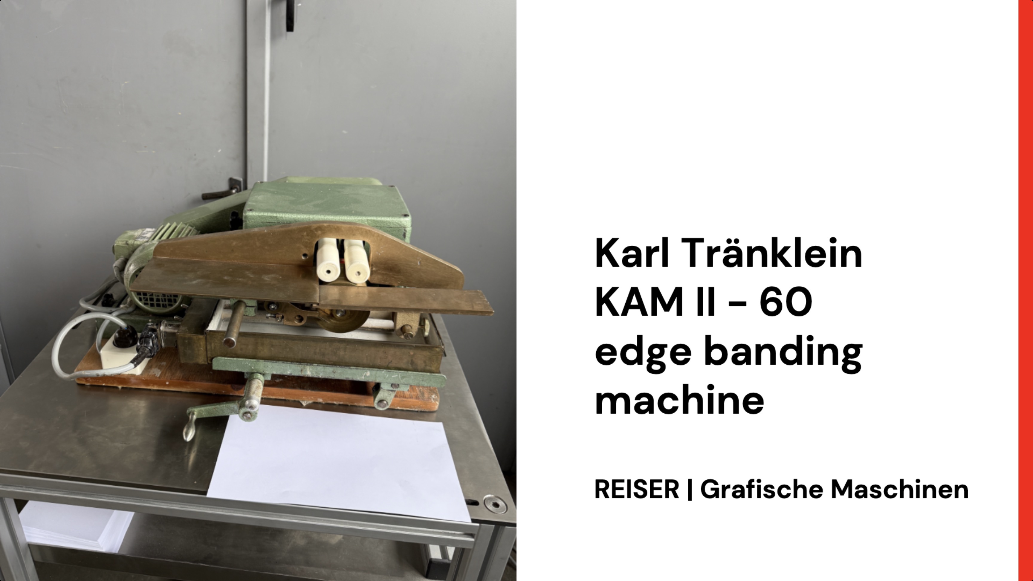 Gebraucht Karl Tränklein KAM II - 60