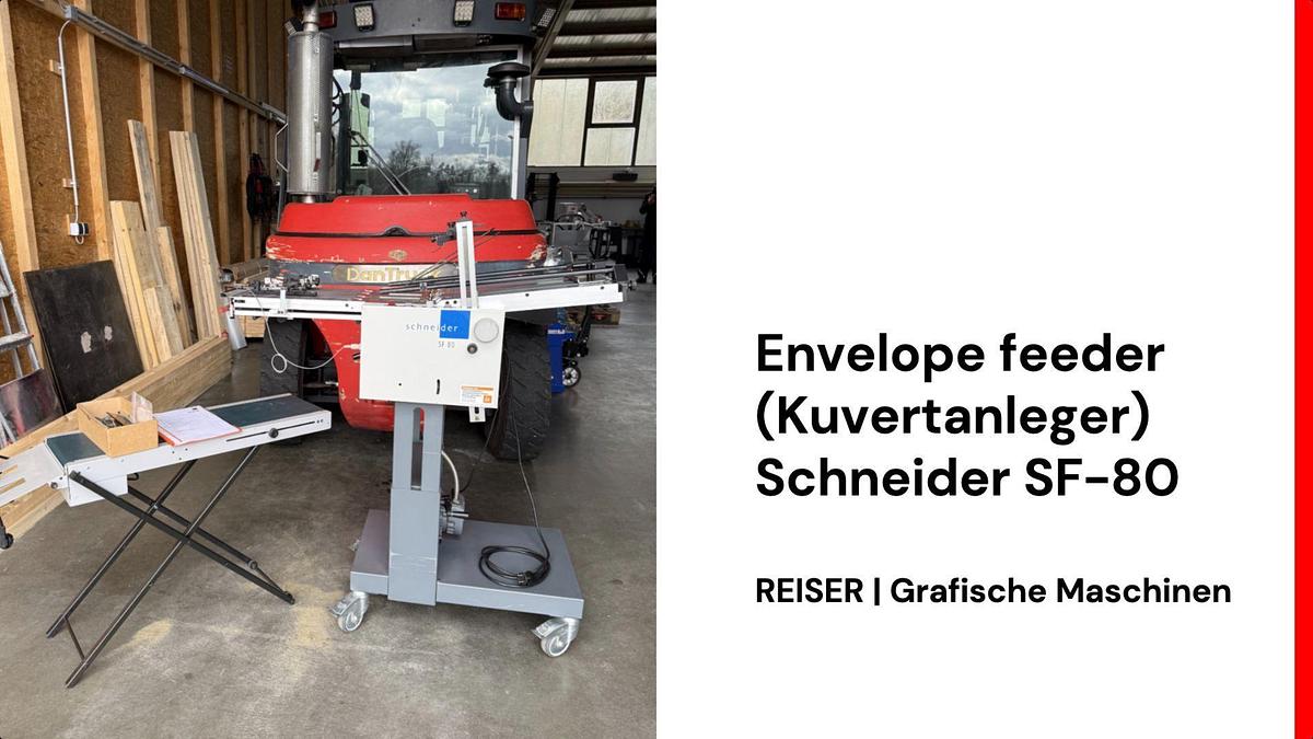 Gebraucht Kuvertanleger Schneider Modell SF-80