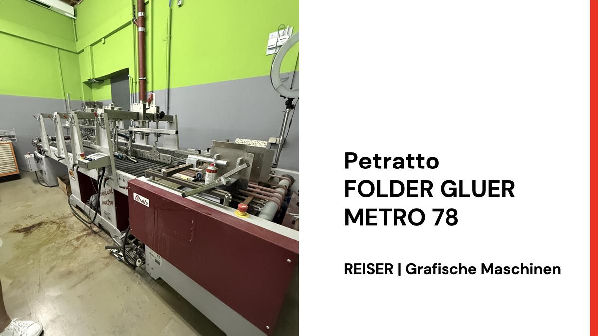 Gebraucht 2011 Petratto Metro Faltschachtel-Klebemaschine 78