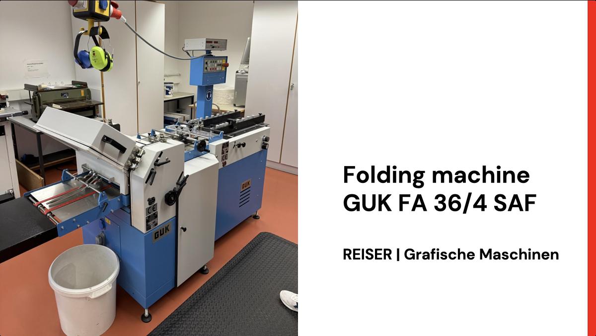 Gebraucht 2008 GUK FA 36/4 SAF Falzmaschine