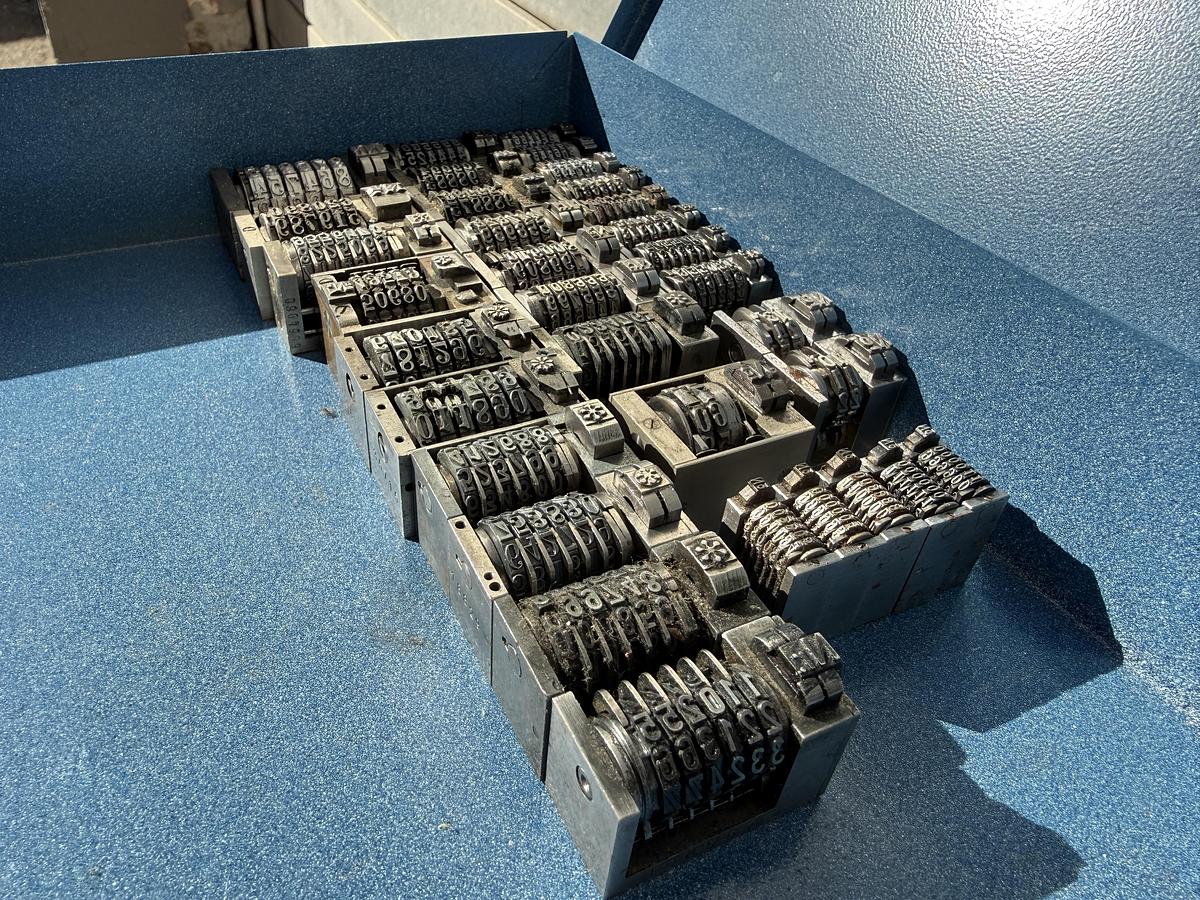 Gebraucht Buchdruck Nummerierwerke