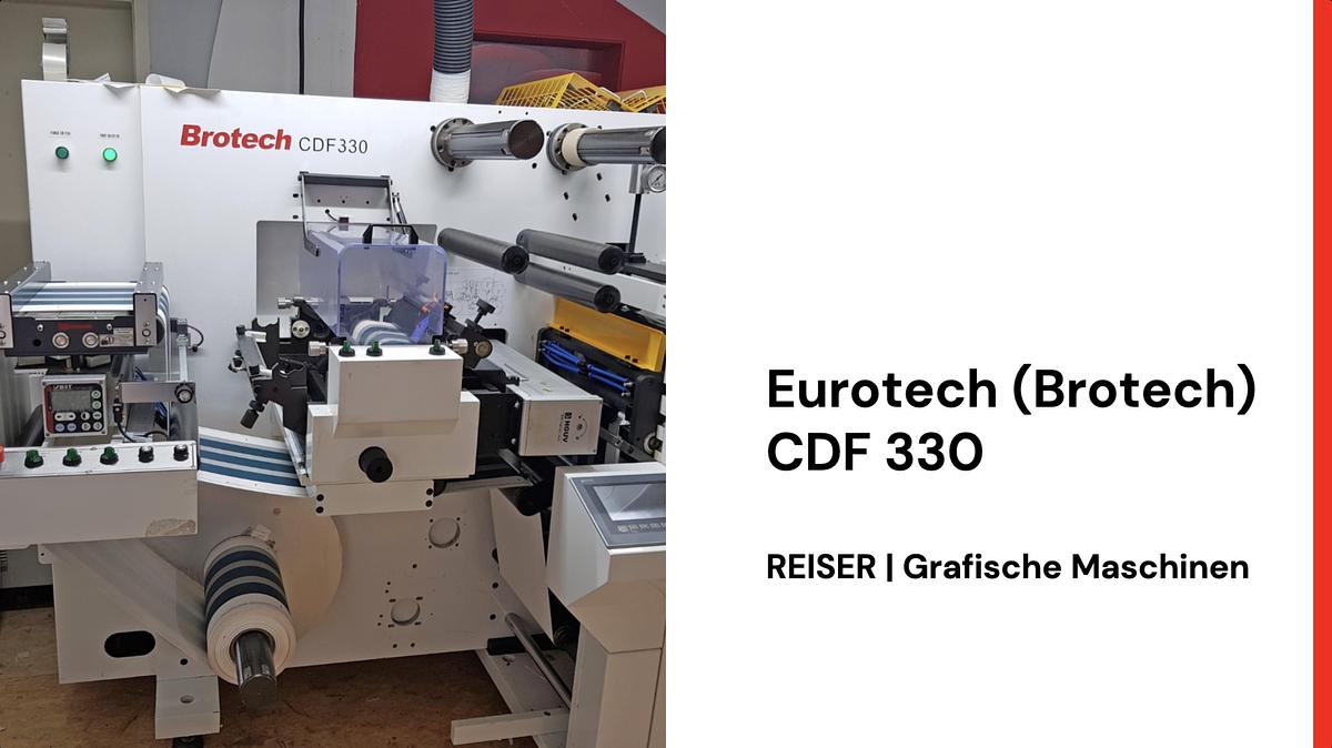 Gebraucht 2017 Eurotech (Brotech) CDF 330 Finishing-Maschine für digital gedruckte Etiketten