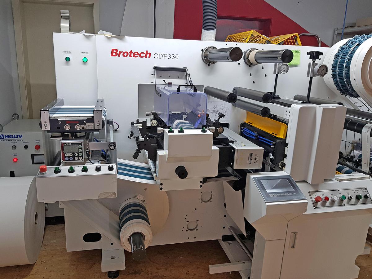 Gebraucht 2017 Eurotech (Brotech) CDF 330 Finishing-Maschine für digital gedruckte Etiketten