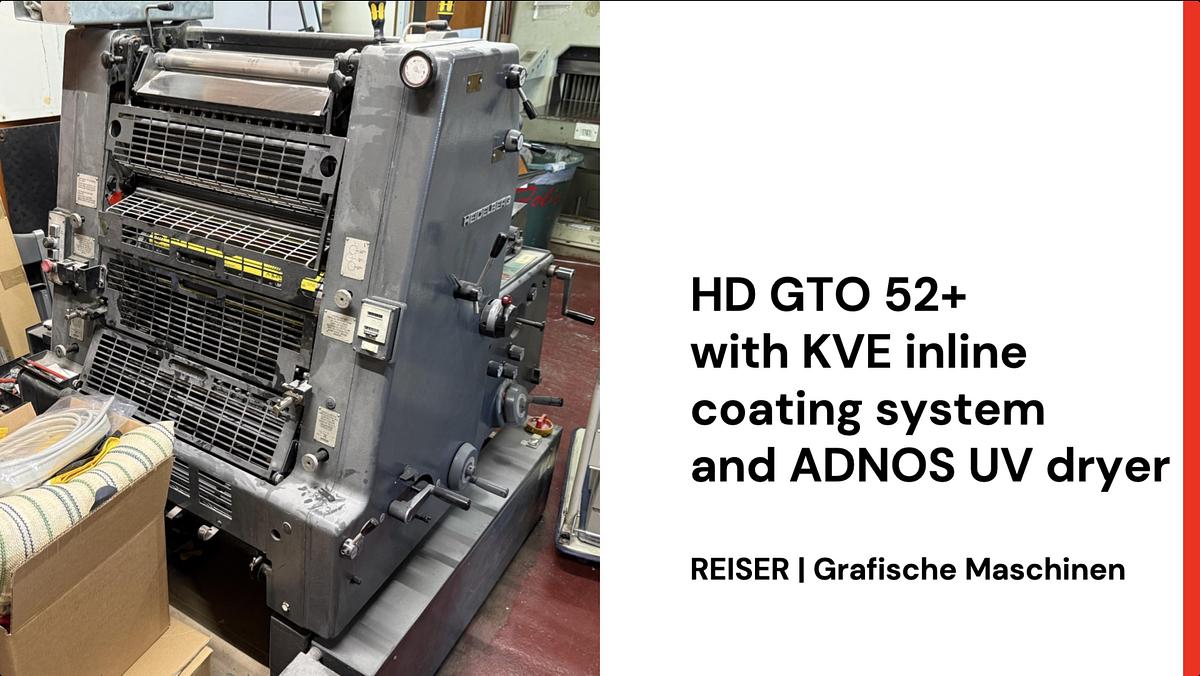 Gebraucht 1983 HD GTO 52+ mit KVE-Inlinelackiersystem u. ADNOS-UV-Trockner