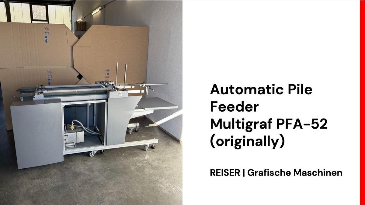 Gebraucht Multigraf Automatic Feeder PFA-52