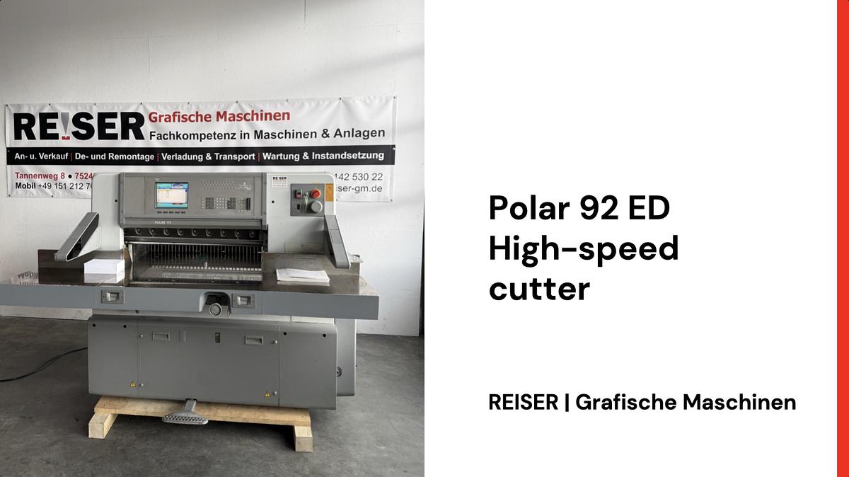 Gebraucht 1996 Polar 92 ED Schnellschneider