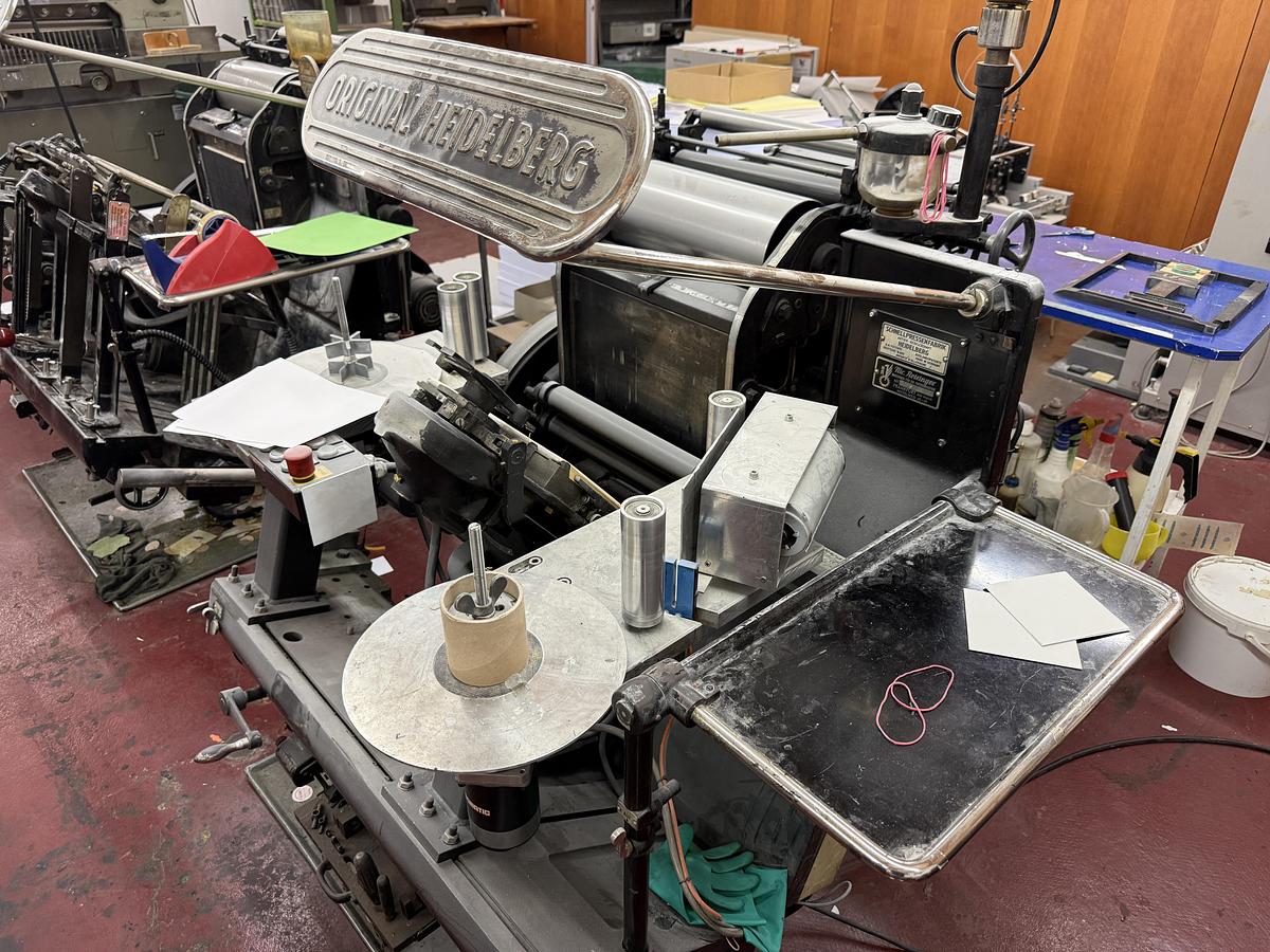 Gebraucht Heidelberg OHT mit Rollenetiketten-Eindruckeinrichtung Pracmatic