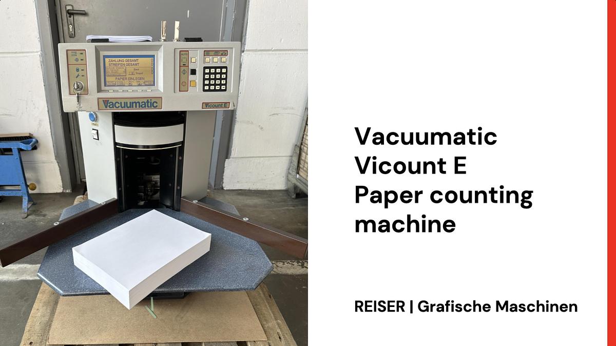 Gebraucht 2007 Vacuumatic Vicount E Papierzählmaschine