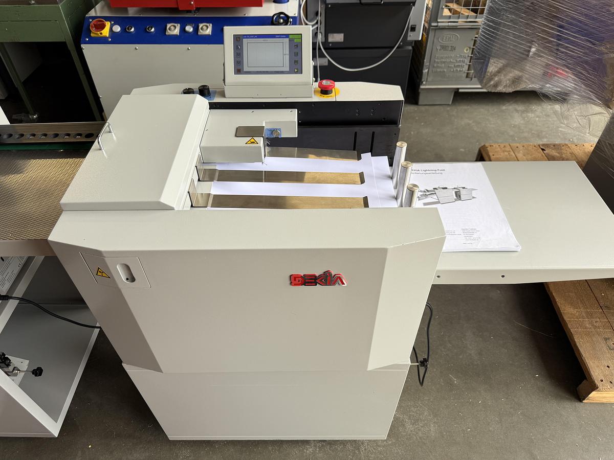 Gebraucht Rill-, Perforier- und Falzmaschine DEKIA Lightningfold 83358 + 33KF