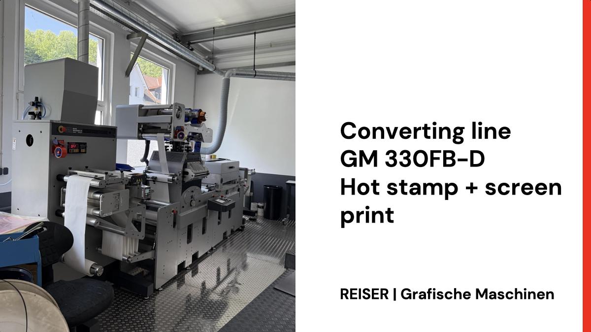 Gebraucht 2018 GM 330 FB-D Heißfolien + Siebdruckeinheit
