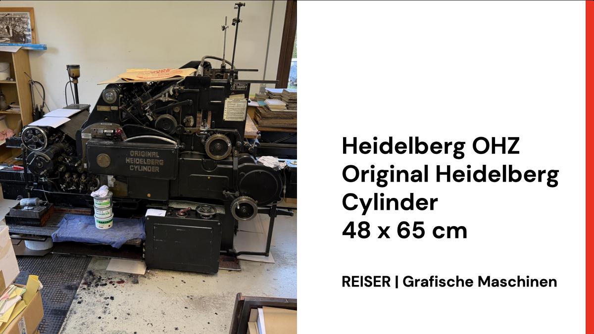 Gebraucht 1954 Heidelberg Original Heidelberg Zylinder (OHZ) 48x65