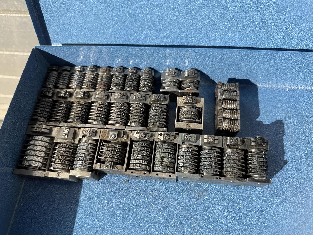 Gebraucht Buchdruck Nummerierwerke