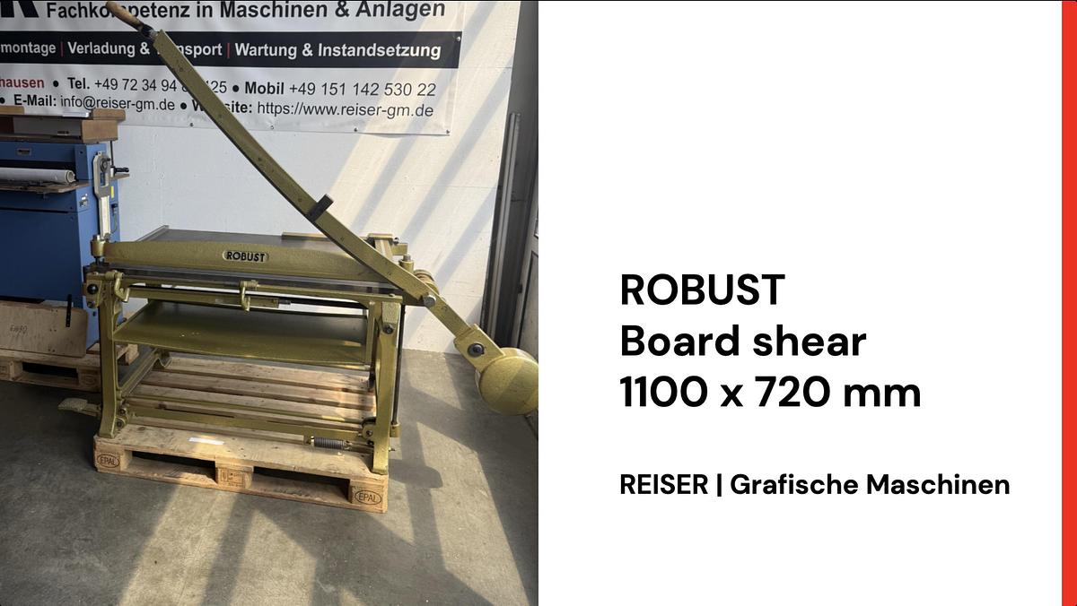 Gebraucht ROBUST  Pappschere / Schlagschere 1100 x 720 mm