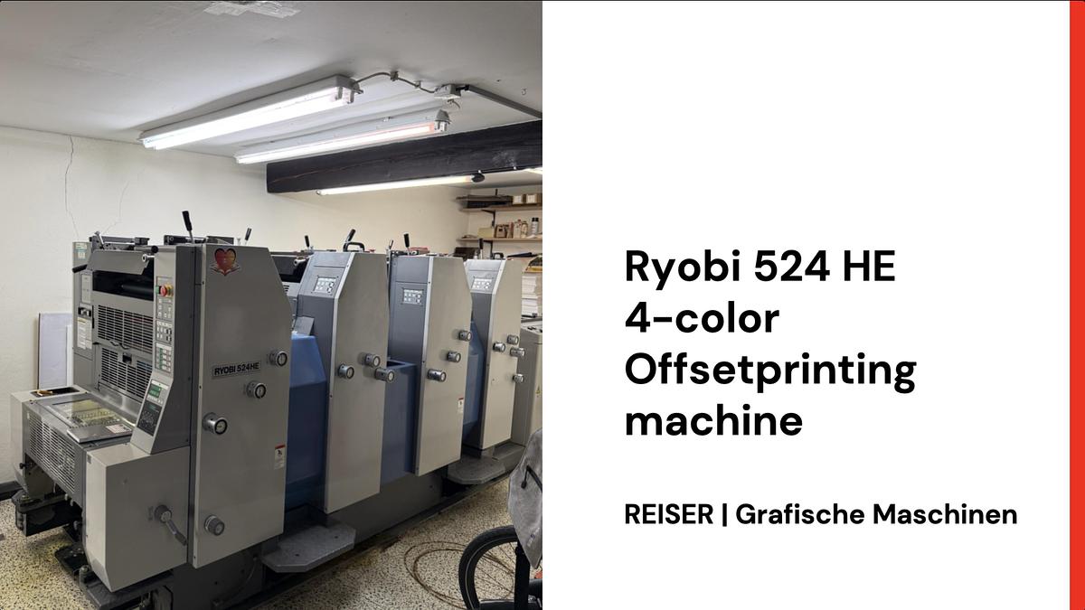 Gebraucht 2002 Ryobi 524 HE - 4-Farben Offsetdruckmaschine
