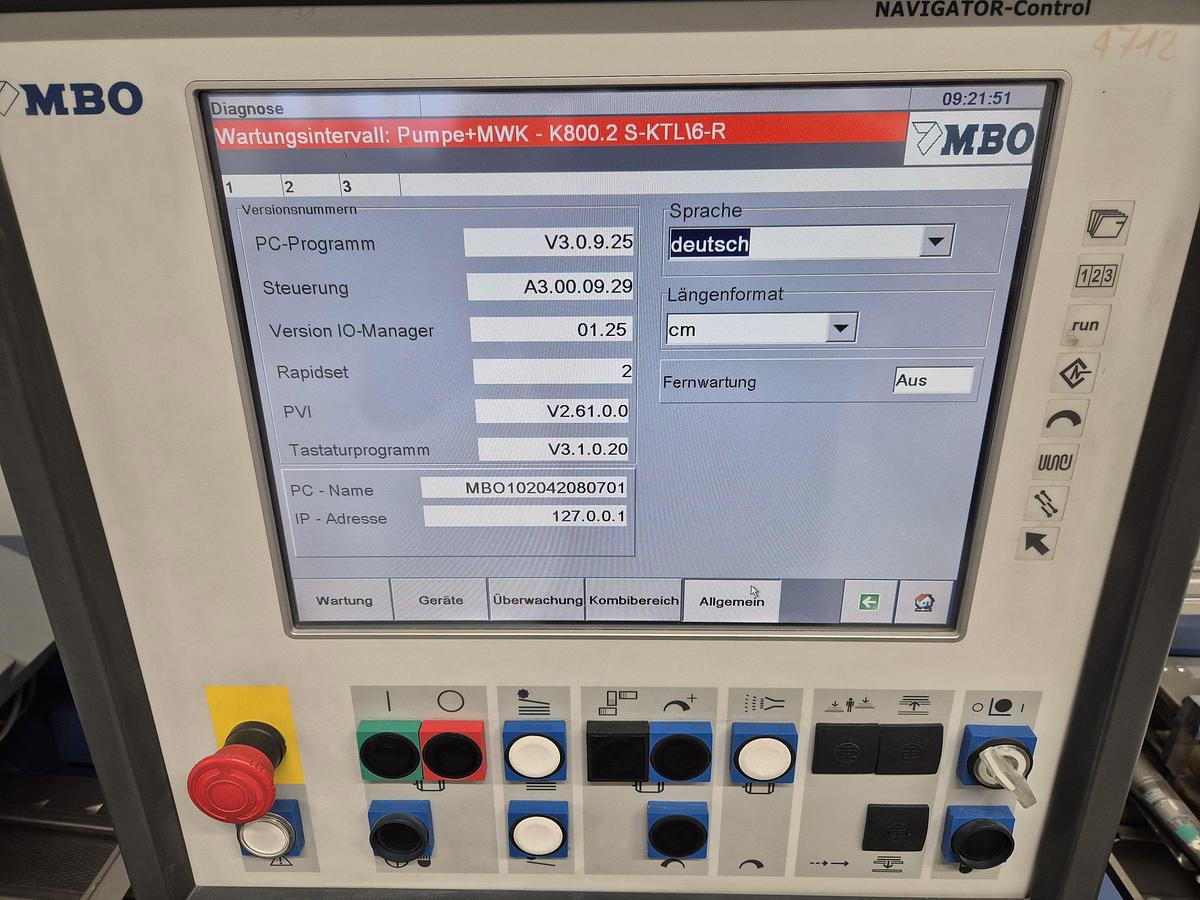 Gebraucht 2009 MBO K800.2 S-KTL/6 R