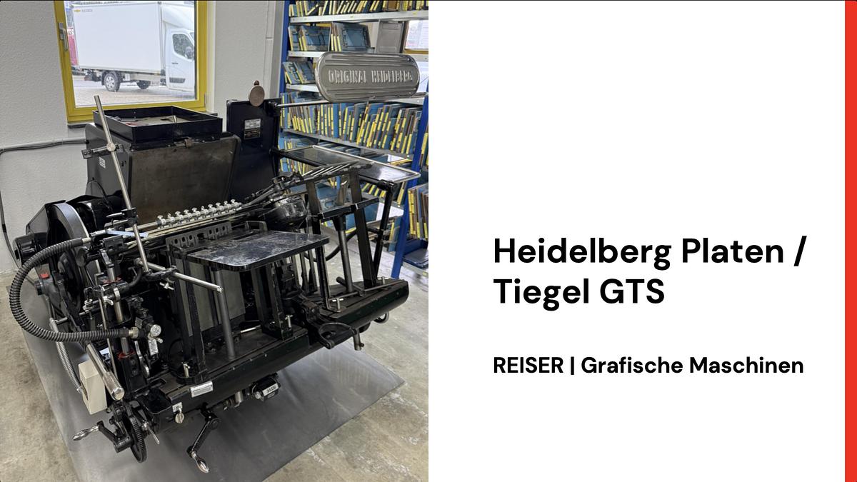 Gebraucht Heidelberg OHT GTS Tiegel A3
