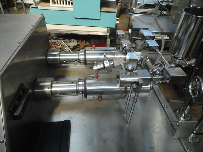 Used Homogenizer, 316 Stainless Steel, 2-Stage, 26 GPH, Micro Fluidizer #C740818