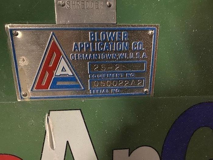 Used BLOAPCO MODEL 25-2 MATERIAL HANDLING FAN , 25 HP   2005