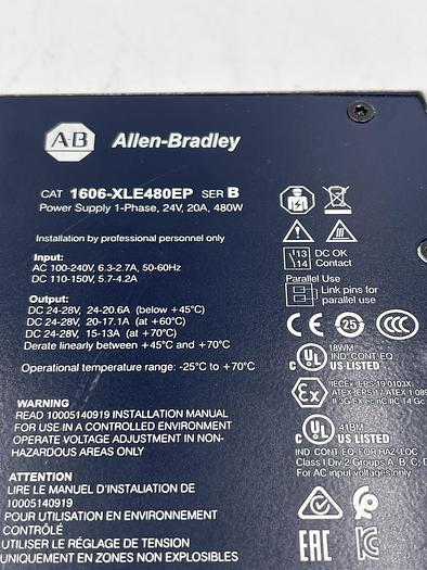 Used Allen-Bradley 1606-XLE480EP SER B