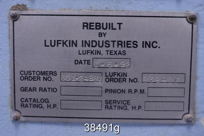 Refurbished Lufkin S2011CH Gear Box with ITT Standard Shell and Tube Heat Exchanger, 3.281/1 Ratio #38491