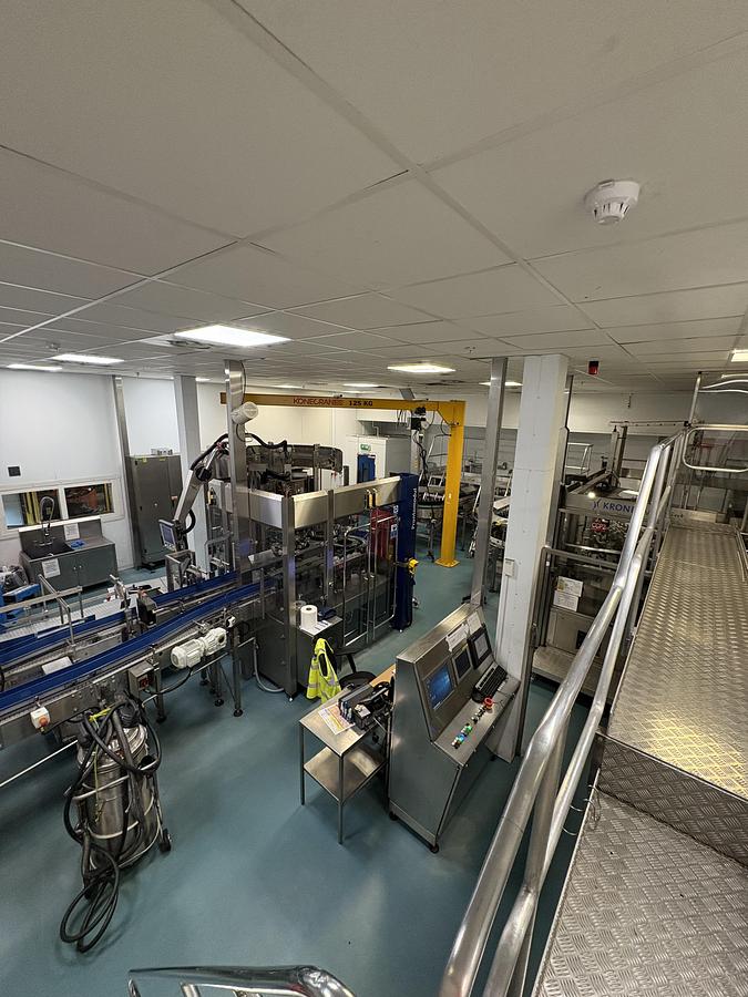 Used Krones Glass Bottling Line for Spirits 18,000 bph