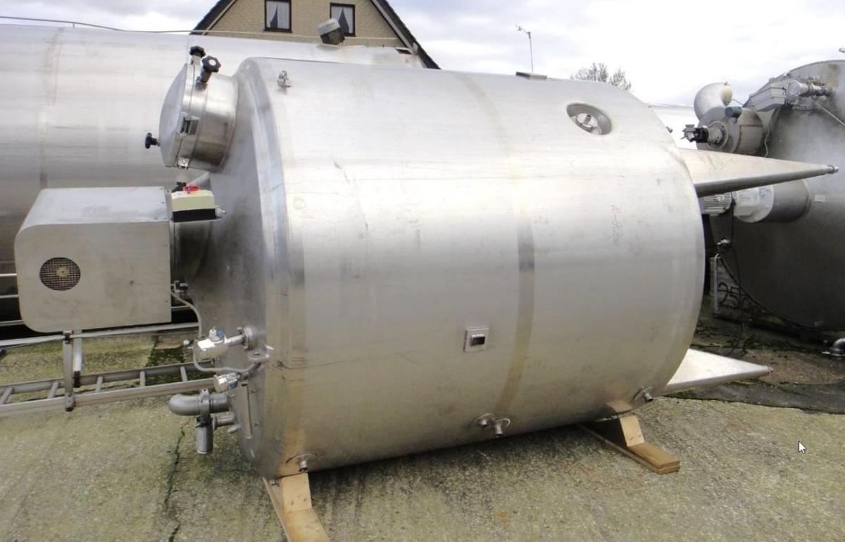 Used 6000 Litre 304 Stainless Steel Mixing Tanks