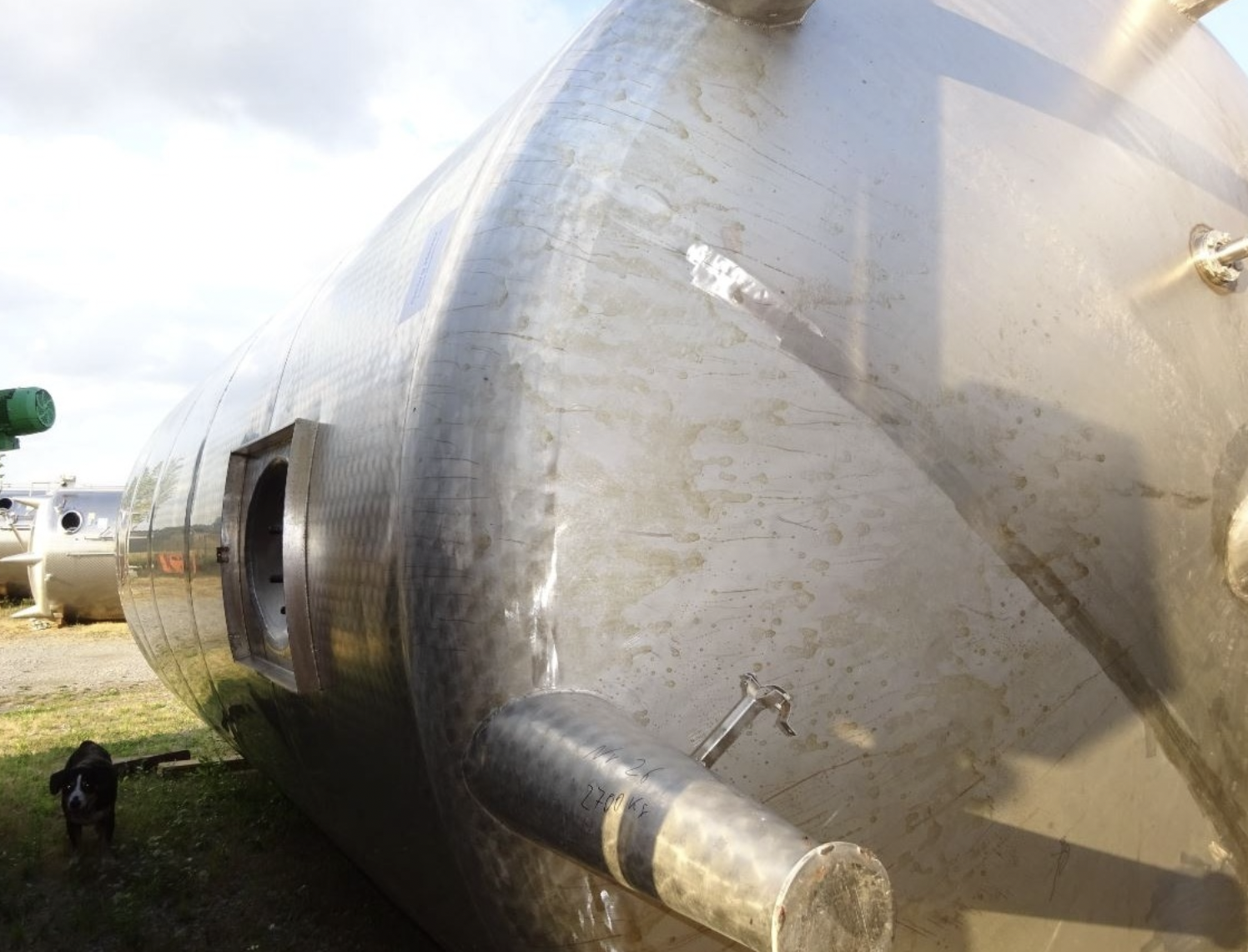 Used 43,000 Litre 304 Stainless Steel Mixing Tank