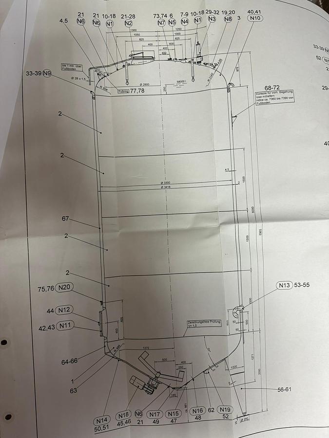 Used 60,000 Litre 316 Stainless Steel Jacketed Tanks